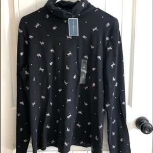 Brand New Sparkling Cat Turtle Neck Shirt